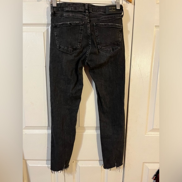 ZARA The Skinny In Pearl Black Jeans Size 4 - Picture 2 of 8